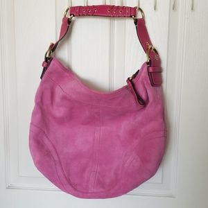 Coach Soho Suede Large Hobo in Orchid